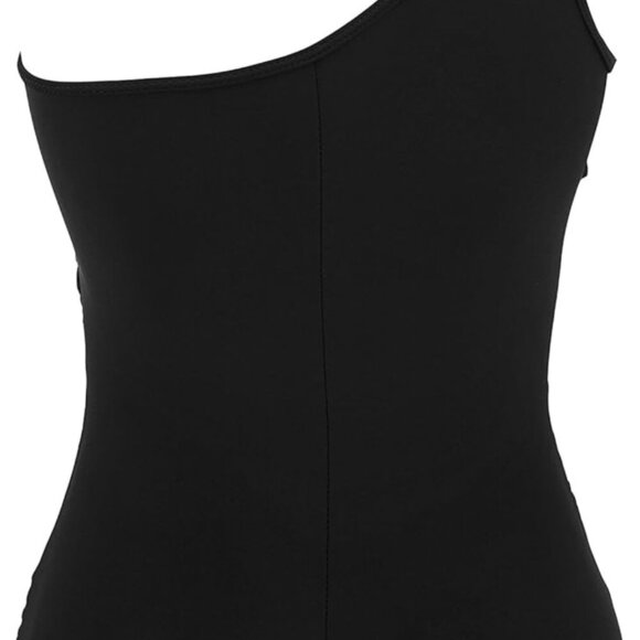 Women's One Shoulder Plus Size Swimwear - Picture 4 of 4